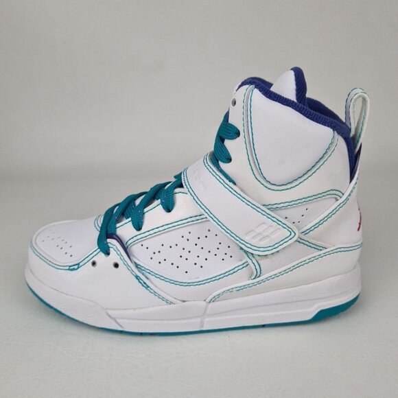 Air Jordan Flight 45 High PS White Leather LITTLE KIDS - Picture 12 of 12